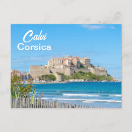 Postal Ciudadela Calvi en Córcega Francia