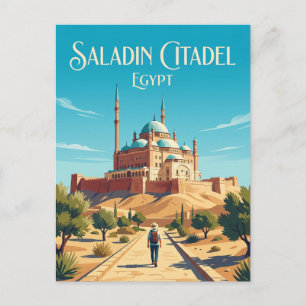Postal Ciudadela de Saladino Egipto