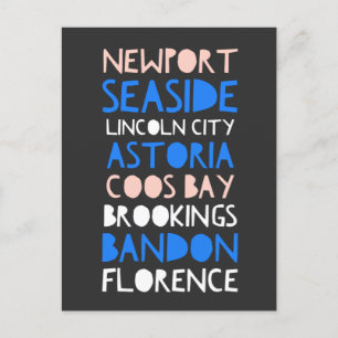Postal Ciudades costeras de Oregón