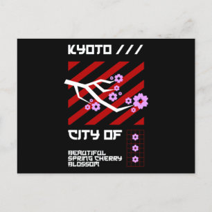 Postal Ciudades de Japón - Ciudad de Kyoto - Florecimient