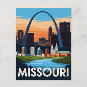 Postal Ciudades puerta de entrada del medio oeste de Miss