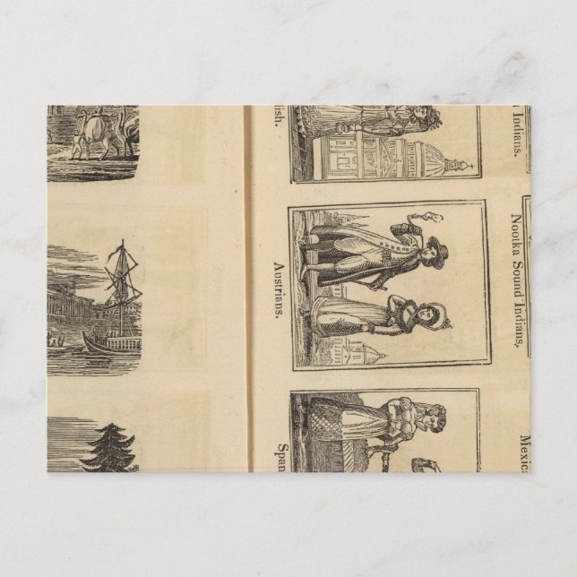 Postal Ciudades, trajes (Anverso)