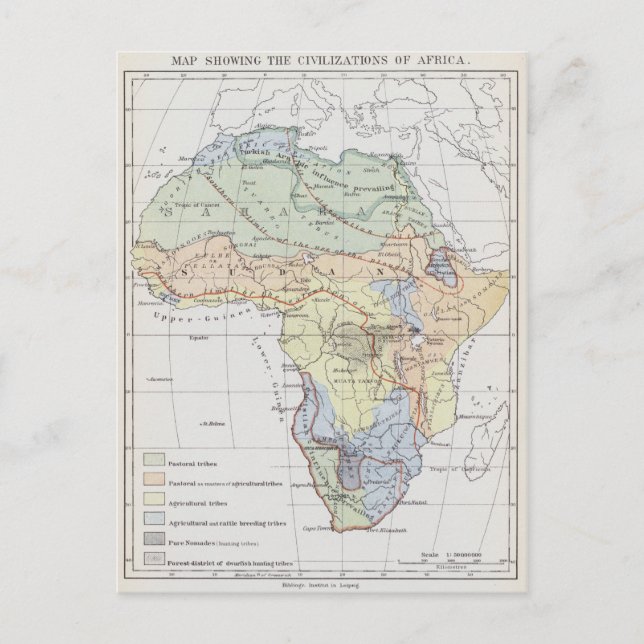 Postal Civilizaciones de África (Anverso)