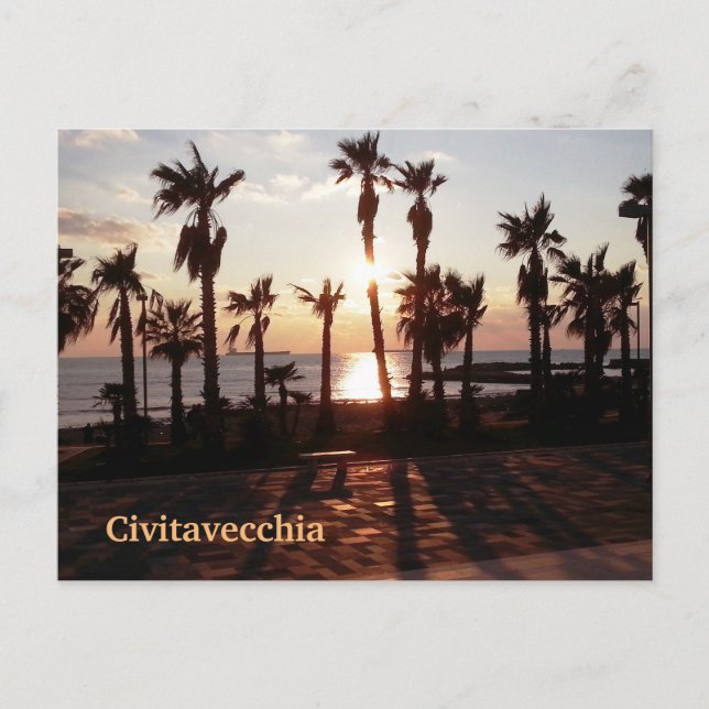 Postal Civitavecchia Sunset (Anverso)