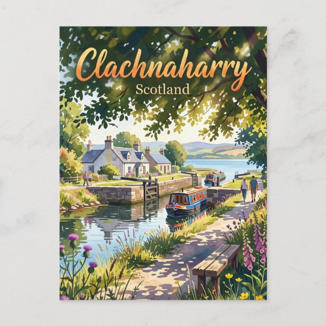 Postal Clachnaharry Escocia (Anverso)