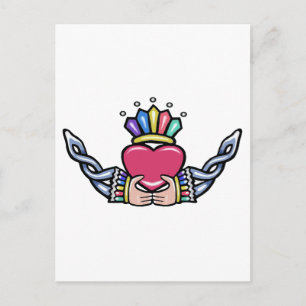 Postal Claddagh #1B con Trinidad