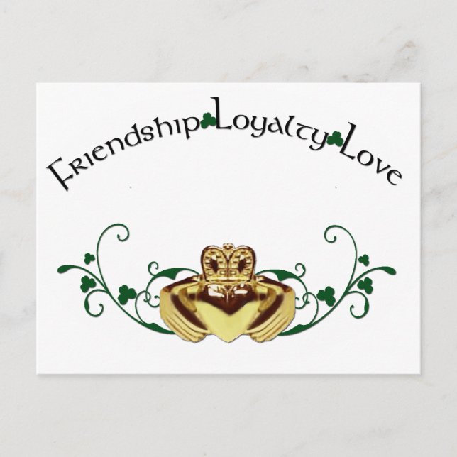 Postal Claddagh / Claddaugh (Anverso)