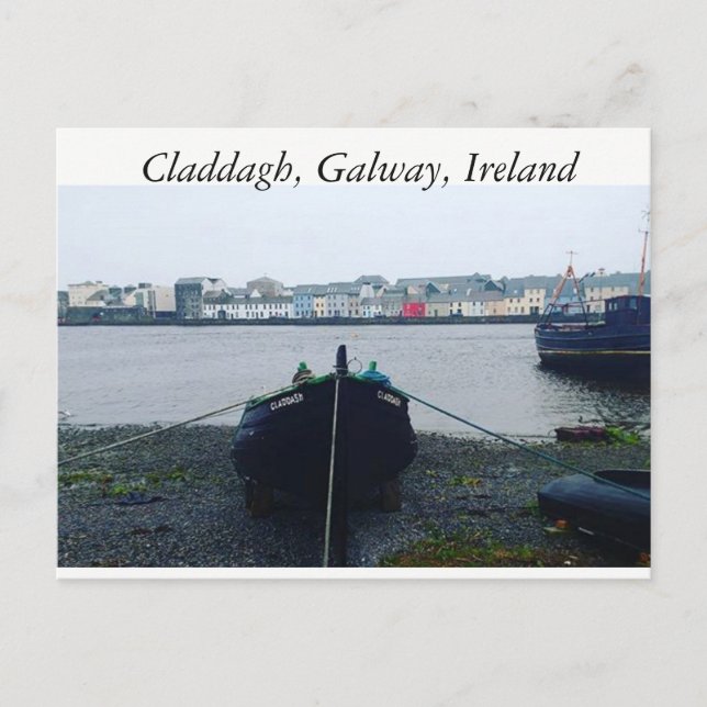 Postal Claddagh, Galway, Irlanda (Anverso)