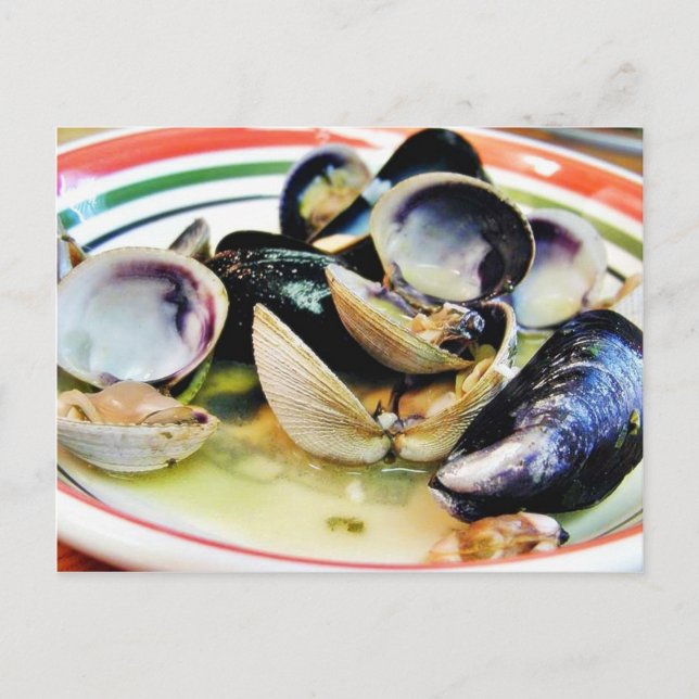 Postal Clams Muscles Shellfish Food (Anverso)
