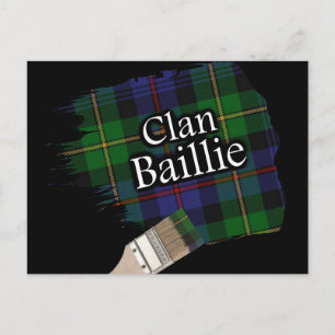 Postal Clan Baillie Scottish Tartan Paint Brush