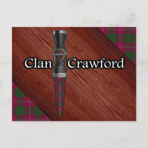 Postal Clan Crawford Tartan Sgian Dubh Blade