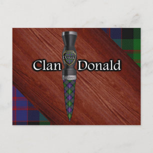 Postal Clan Donald Tartan Sgian Dubh Blade