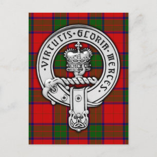 Postal Clan Donnachaidh (Robertson) Escudo y Tartán
