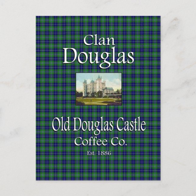Postal Clan Douglas Old Douglas Castle Coffee Co. (Anverso)