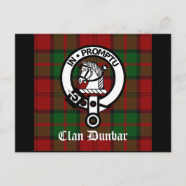 Postal Clan Dunbar Tartan & Escudo Badge