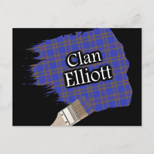 Postal Clan Elliott Scottish Tartan Paint Brush