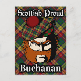 Postal Clan escocés Buchanan Tartan Postcard