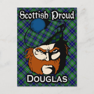 Postal Clan escocés Douglas Tartan Postcard