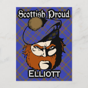 Postal Clan escocés Elliott Tartan Postcard