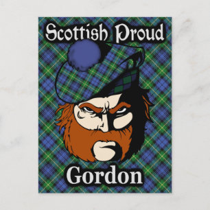Postal Clan escocés Gordon Tartan Postcard
