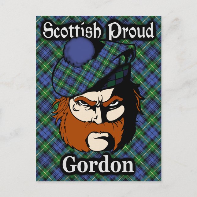 Postal Clan escocés Gordon Tartan Postcard (Anverso)