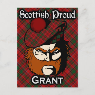 Postal Clan escocés Grant Tartan Postcard