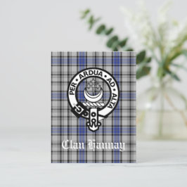 Postal Clan escocés Hannay Escudo Badge y Personalizado T