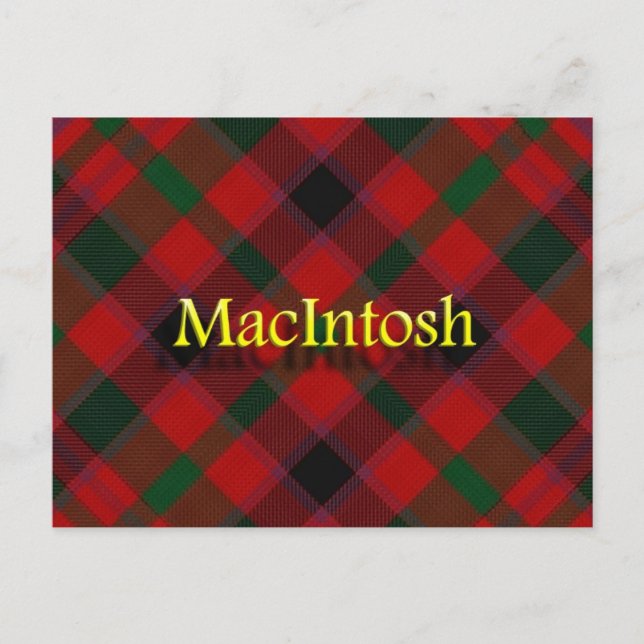 Postal Clan escocés MacIntosh (Anverso)