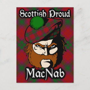 Postal Clan escocés MacNab Tartan Postcard