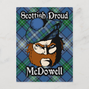Postal Clan escocés McDowell Tartan Postcard