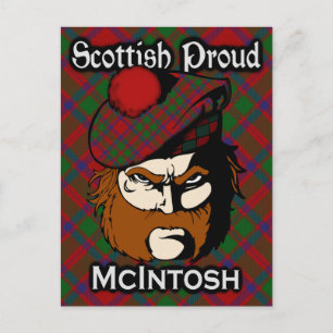 Postal Clan escocés McIntosh Tartan Postcard