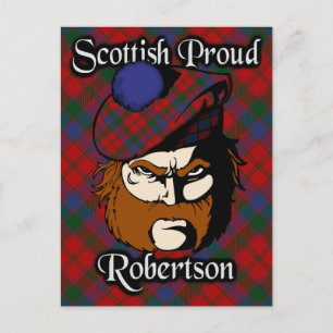 Postal Clan escocés Robertson Tartan Postcard