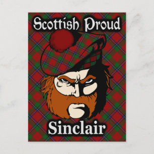 Postal Clan escocés Sinclair Tartan Postcard