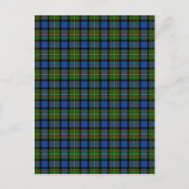 Postal Clan Fergusson Tartan (Anverso)