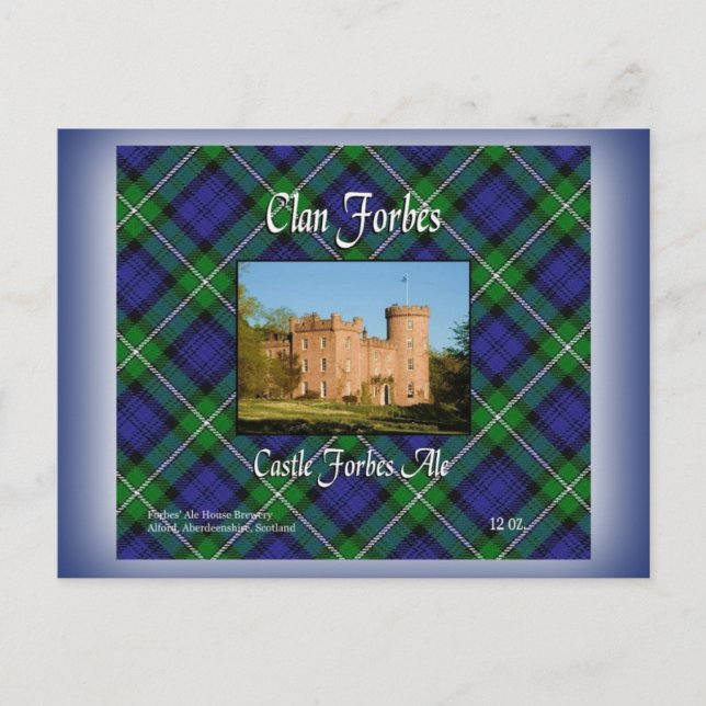 Postal Clan Forbes Castle Forbes Ale (Anverso)