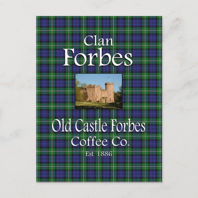 Postal Clan Forbes Old Castle Forbes Coffee Co. (Anverso)