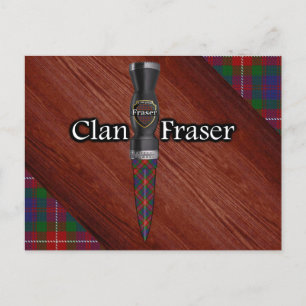 Postal Clan Fraser de Lovat Tartan Sgian Dubh Blade