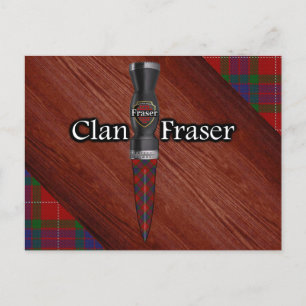Postal Clan Fraser Tartan Sgian Dubh Blade