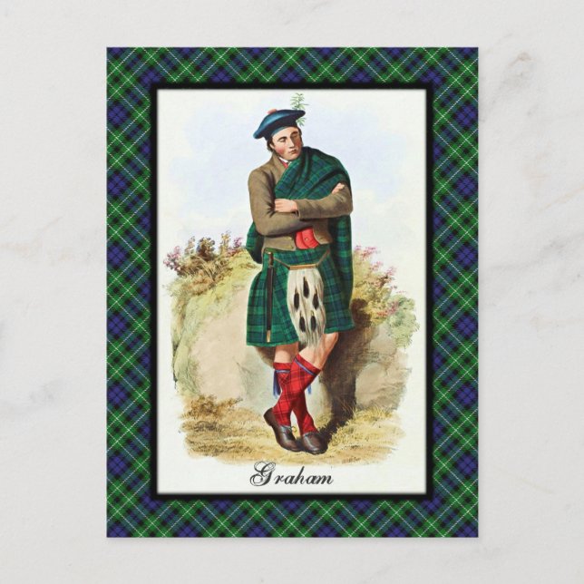Postal Clan Graham Scottish Dreams Postcard (Anverso)