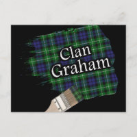 Clan Graham Scottish Tartan Paint Brush