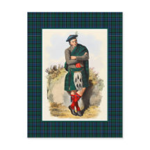 Clan Graham Vintage Ilustracion Tartan Frame
