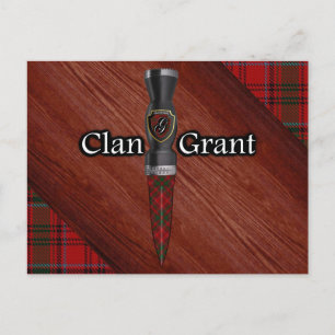 Postal Clan Grant Tartan Sgian Dubh Blade