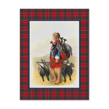 Clan Grant Vintage Ilustracion Tartán Frame