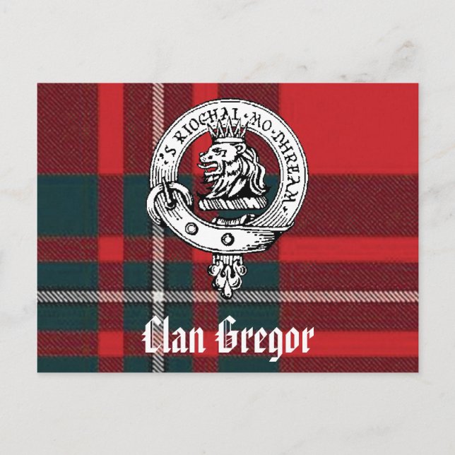 Postal Clan Gregor Postcards (Anverso)