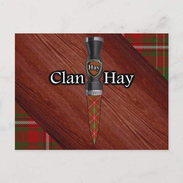 Postal Clan Hay Tartan Sgian Dubh Blade (Anverso)