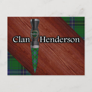 Postal Clan Henderson Tartan Sgian Dubh Blade