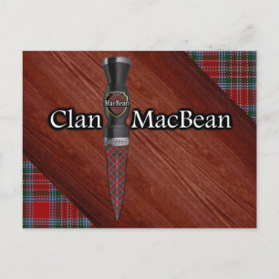 Postal Clan MacBean Tartan Sgian Dubh Blade