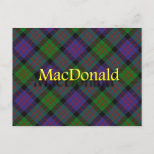 Postal Clan MacDonald de Escocia