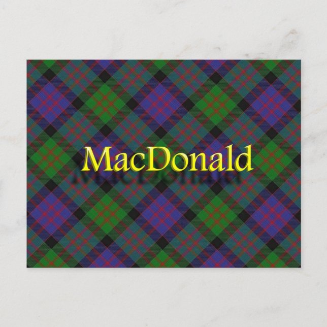 Postal Clan MacDonald de Escocia (Anverso)
