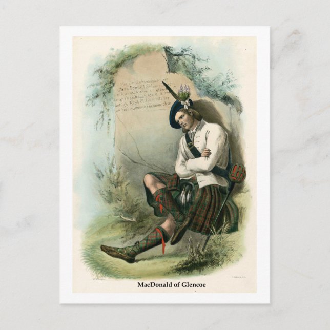 Postal Clan MacDonald de Glencoe (Anverso)